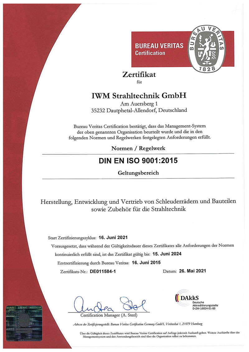 IWM NORD ISO9001 2015 RA2018 DE